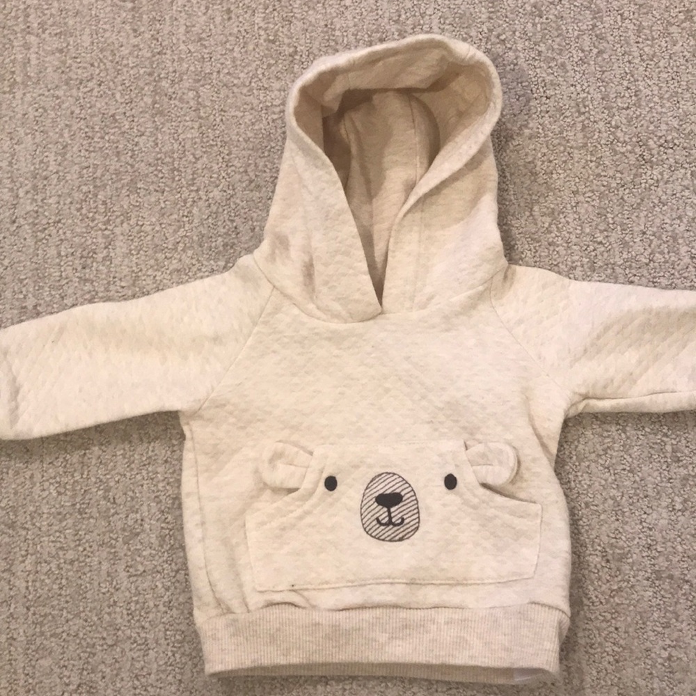 Carter’s unisex baby hoodie with bear pocket